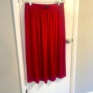 J.Crew Side-slit featherweight satin maxi skirt